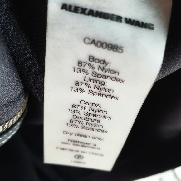 Alexander Wang Black Sleeveless Full Zip Tech Mini Dress - Picture 5 of 7